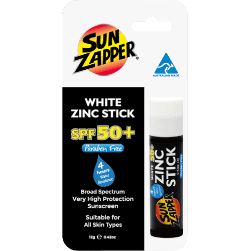 SUN ZAPPER White Zinc Stick SPF 50+ Sunscreen