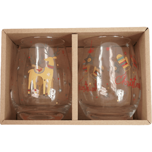 Korbond Oh What Fun Christmas Tumblers 2 pack