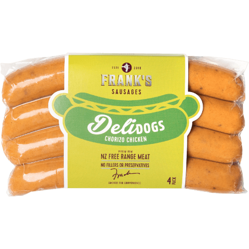 Frank's Sausages Chorizo Chicken Delidogs