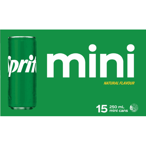 Sprite Natural Flavour Soft Drink Mini Cans