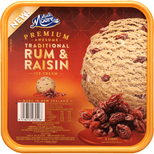 Much Moore Premium Awesome Traditional Rum & Raisin Ice Cream