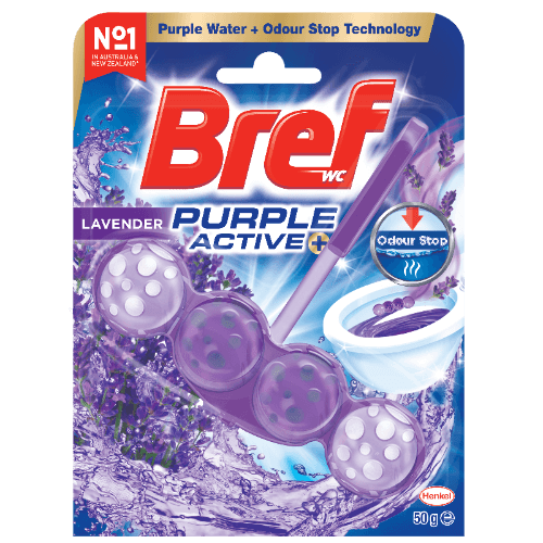 Bref Purple Active Lavender Toilet Cleaner Block 50 g
