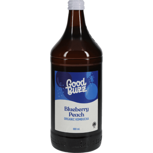 Good Buzz Blueberry Peach Organic Kombucha