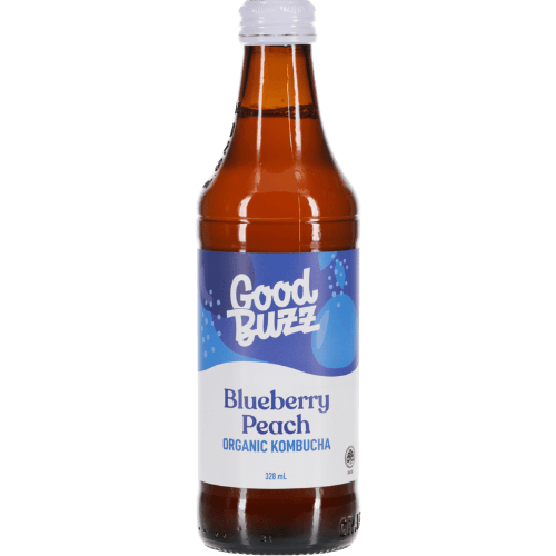 Good Buzz Blueberry Peach Organic Kombucha
