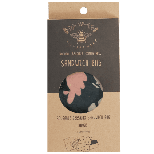 Lilybee Reusable Beeswax Large Sandwich Bag