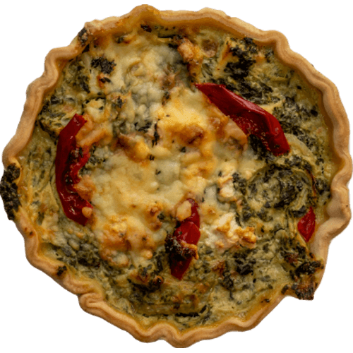 Rocket Kitchen Chicken & Spinach Quiche