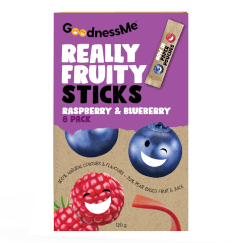 GoodnessMe Raspberry & Blueberry Really Fruity Sticks