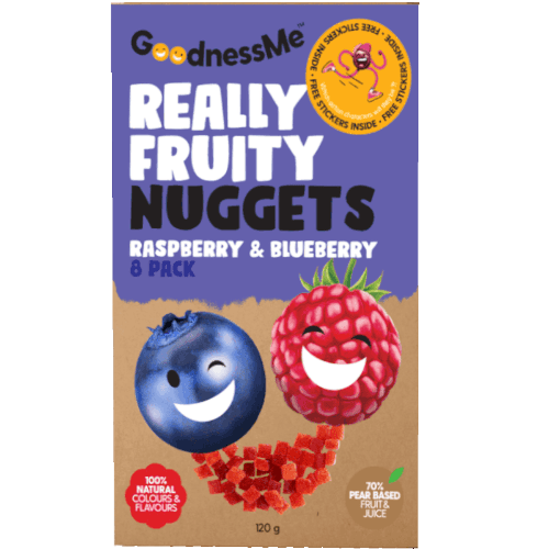 GoodnessMe Raspberry Blueberry Really Fruity Nuggets