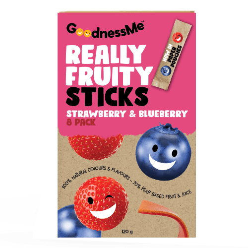 GoodnessMe Strawberry & Blueberry Really Fruity Sticks