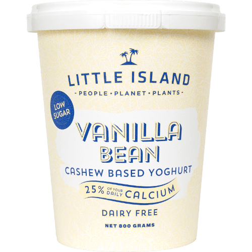 Little Island Dairy Free Yoghurt Vanilla Bean Cashew Based 800 g