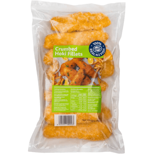 Independent Fisheries Crumbed Hoki Fillets Natural-cut 70-90g