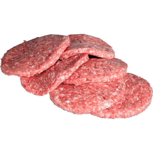 Plain Beef Burger Patties 6 pack