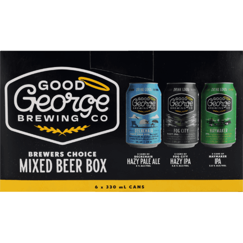 Good George Brewing Co Brewers Choice Mixed Beer Box Cans