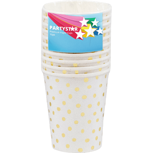 Korbond Partystar Premium Paper Cups 10 pack