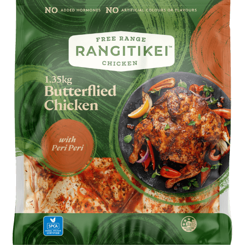Rangitikei Free Range Peri Peri Butterflied Chicken 1.35 kg