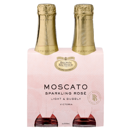 Brown Brothers Sparkling Moscato Rosa 4 × 200 mL