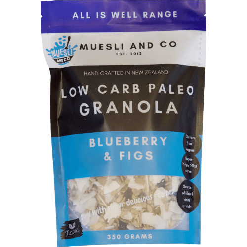Muesli and Co Blueberry & Figs Low Carb Paleo Granola
