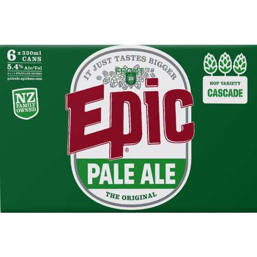 Epic Pale Ale Cans 6 × 330 mL