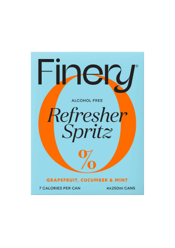 Finery Grapefruit Cucumber & Mint 0% Alcohol Free Sparkling Cocktail Cans