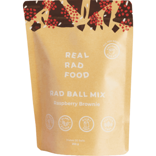 Real Rad Food Raspberry Brownie Ball Baking Mix