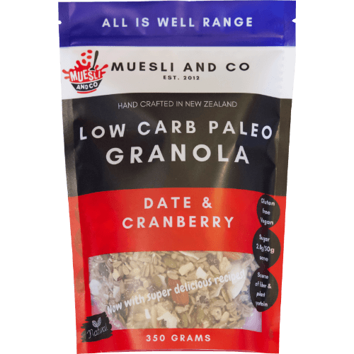 Muesli and Co Date & Cranberry Low Carb Paleo Granola