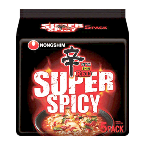 Nongshim Super Spicy Shin Red Noodles