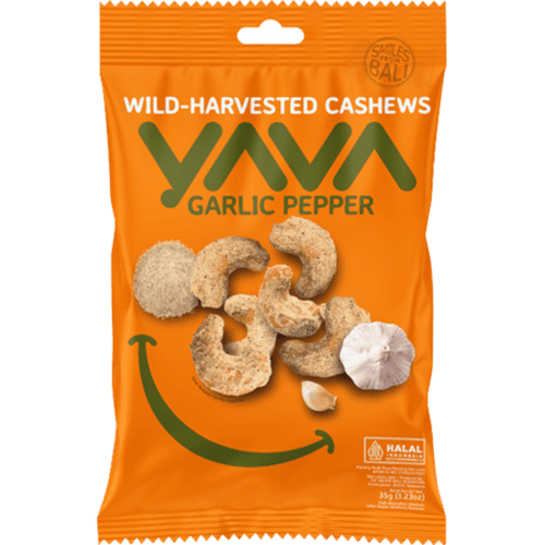 Yava Wild Harvested Garlic Pepper Cashew Snack