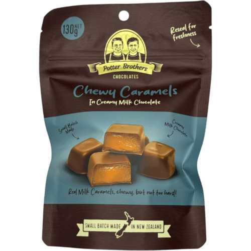 Potter Brothers Chewy Caramels In Creamy Milk Chocolate