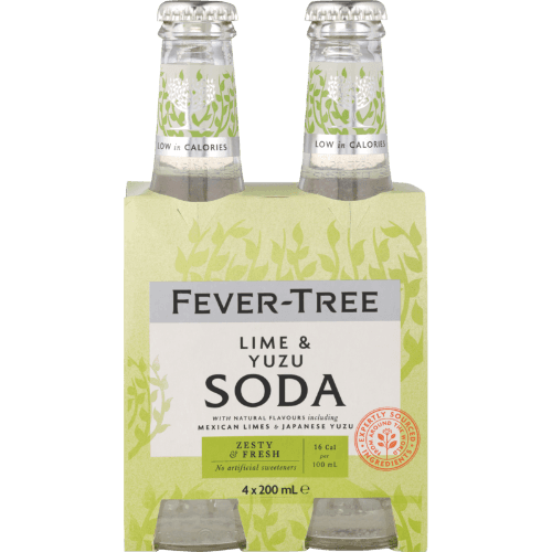 Fever-Tree Lime & Yuzu Soda Bottles