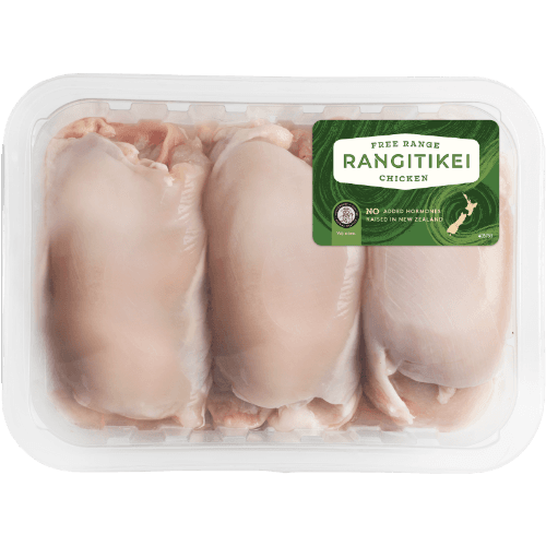 Rangitikei Free Range Fresh Chicken Skinless Thigh Fillets per kg