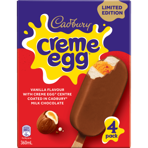 Cadbury Frozen Dessert On Stick Creme Egg 360 mL