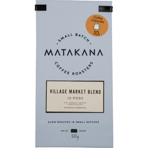 Matakana Coffee Roasters Village Market Blend Coffee Pods 10 pack