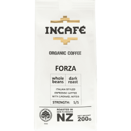 IncaFe Organic Coffee Forza Whole Coffee Beans 200 g