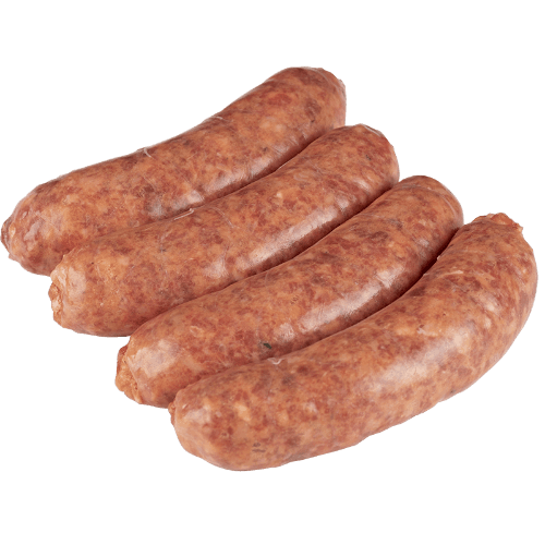 Beef & Smokey Bacon Sausages per kg