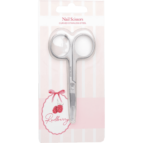 Korbond Redberry Nail Scissors Curved Stainless Steel