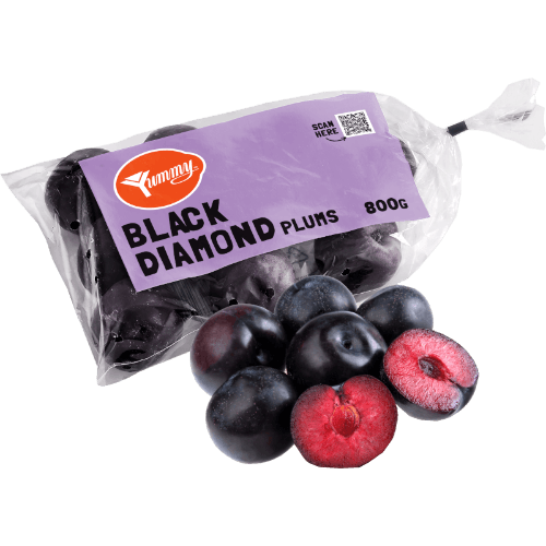 Yummy Fruit Black Diamond Plums 800 g