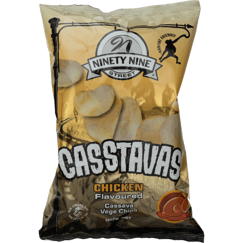 NinetyNine Street Casstavas Chicken Flavoured Cassava Vege Chips
