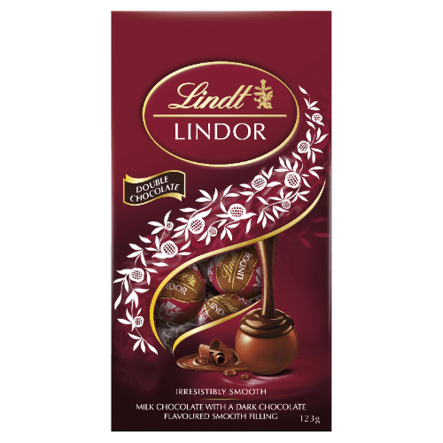 Lindt Lindor Double Chocolate Chocolates Pouch