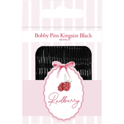 Korbond Redberry Black Kingsize Bobby Pins