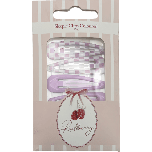 Korbond Redberry Coloured Sleepie Clips