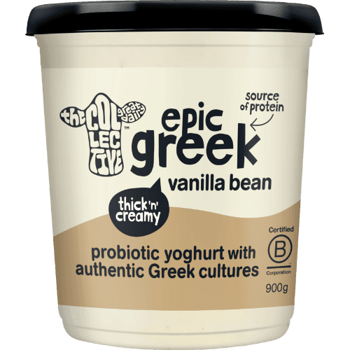 The Collective Epic Greek Vanilla Bean Probiotic Yoghurt