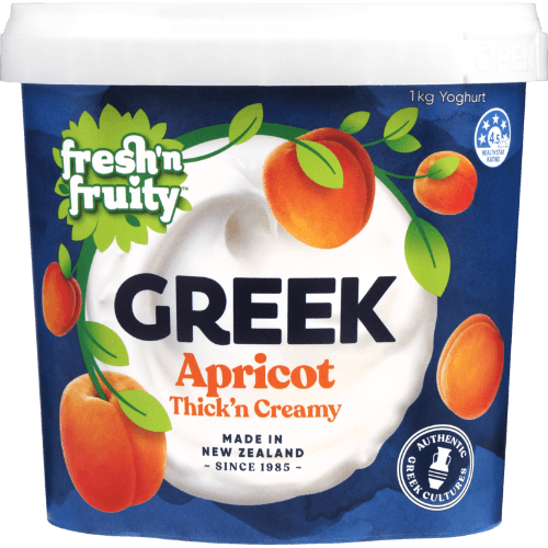 Fresh N Fruity Yoghurt Tub Greek Apricot 1 kg
