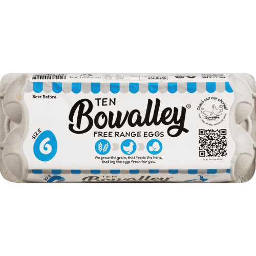 Bowalley Free Range Size 6 Eggs 10 pack