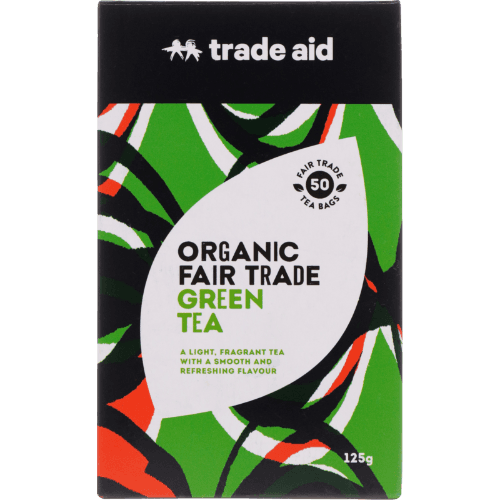 Trade Aid Organic Fair Trade Green Tea Bags 50 × 2.5 g