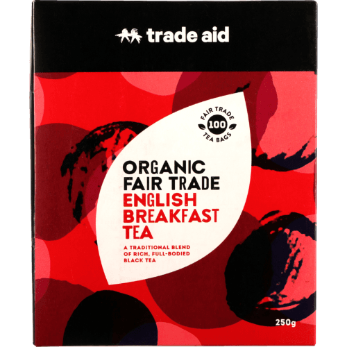 Trade Aid Organic Fair Trade English Breakfast Tea Bags 100 × 2.5 g