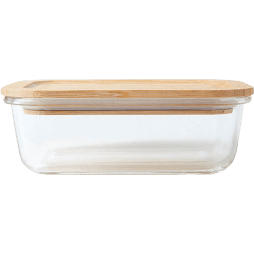 Effects Medium Glass Container with Bamboo Lid