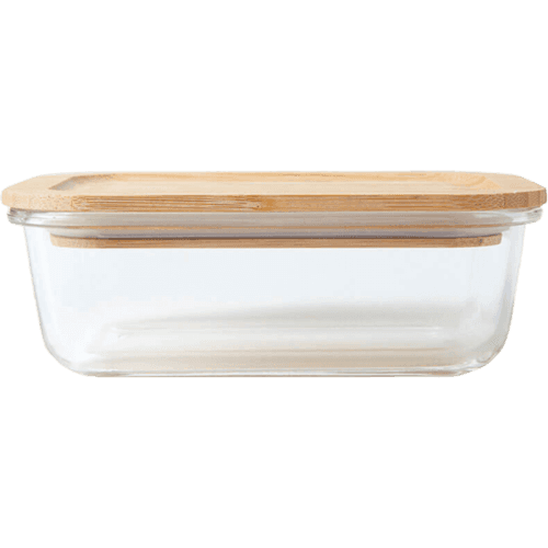 Effects Large Glass Container with Bamboo Lid