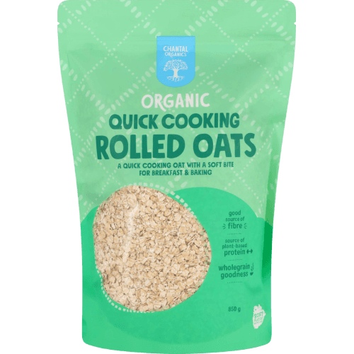 Chantal Organics Quick Cooking Rolled Oats 850 g