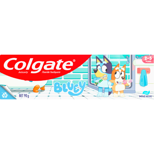 Colgate Kids Bluey Mild Mint Gel Toothpaste 2-5 Years