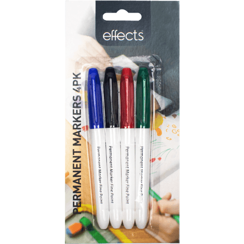 Effects Permanent Markers - Assorted 4 pack